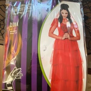 Beetle juice Lydia Red Dress Costume